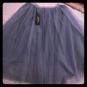 Tulle skirt, never worn. Medium. Sky blue.